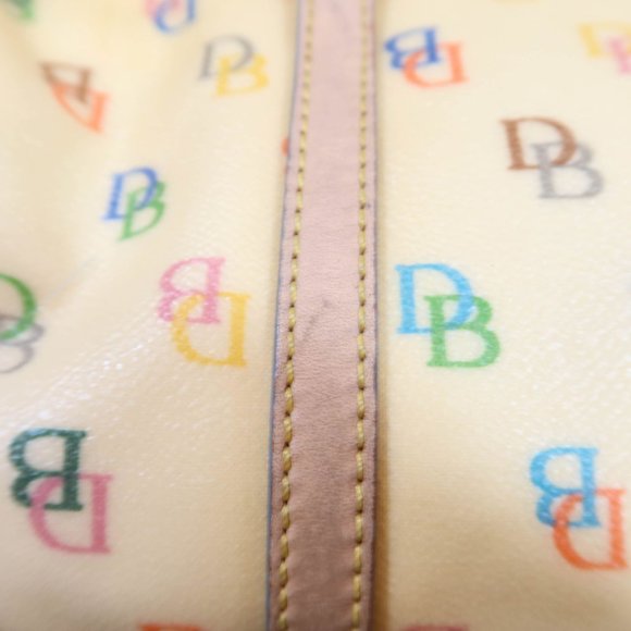 DOONEY & BOURKE Y2K Rainbow Signature Logo Monogram Medium Satchel Handbag - Picture 13 of 15